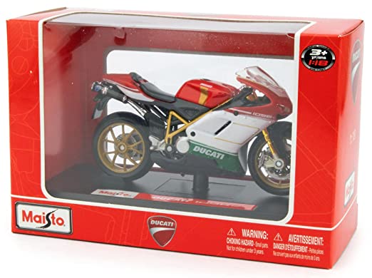 Ducati 1098 S Tricolore Diecast Bike Model (1:18 Scale) – 20-07024