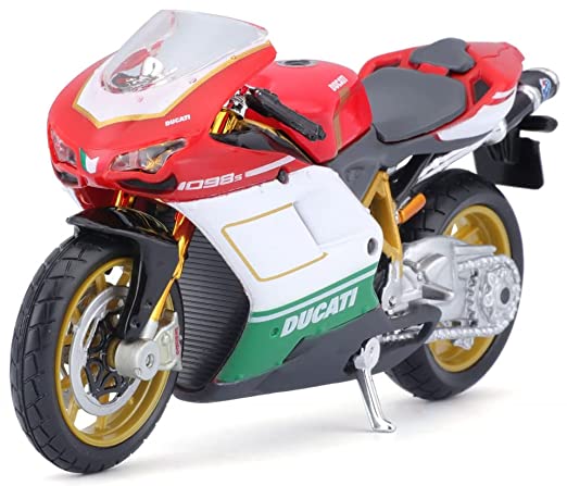 Ducati 1098 S Tricolore Diecast Bike Model (1:18 Scale) – 20-07024