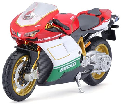Ducati 1098 S Tricolore Diecast Bike Model (1:18 Scale) – 20-07024