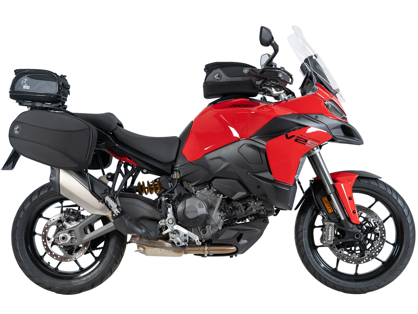 Ducati Multistrada V2 / S C-Bow Side Case Carrier (Black) - Hepco Becker - 6307679 00 01