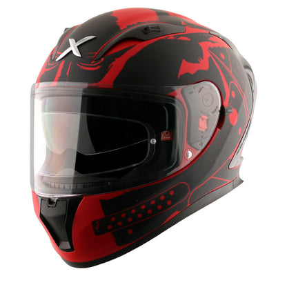 Axor Street DC Batman Helmet  (Dull Red Black) - Riders Junction
