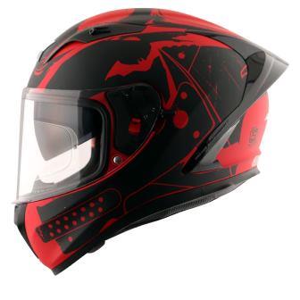 Axor Street DC Batman Helmet  (Dull Red Black) - Riders Junction