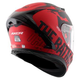 Axor Street DC Batman Helmet  (Dull Red Black) - Riders Junction