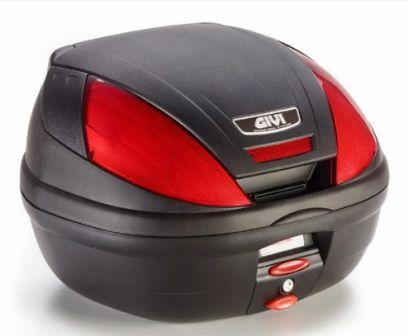 E370 Top Case - Red Reflectors - Givi - Riders-Junction