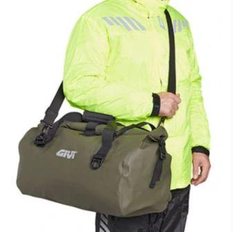 EA115KG Waterproof Cylinder Seat Bag 40 Litres, Khaki Green - Givi - Riders-Junction