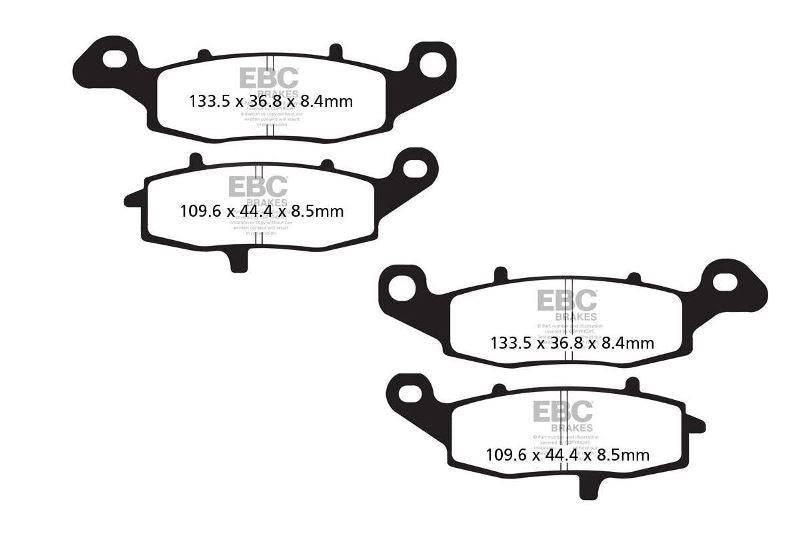 EBC Brake Pads Fully Sintered - (Front)-FA229HH + FA231HH