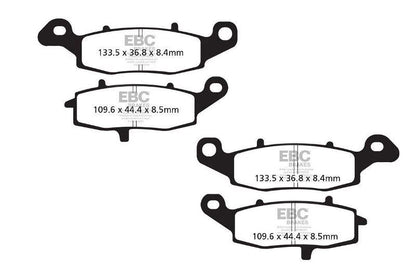 EBC Brake Pads Fully Sintered - (Front)-FA229HH + FA231HH