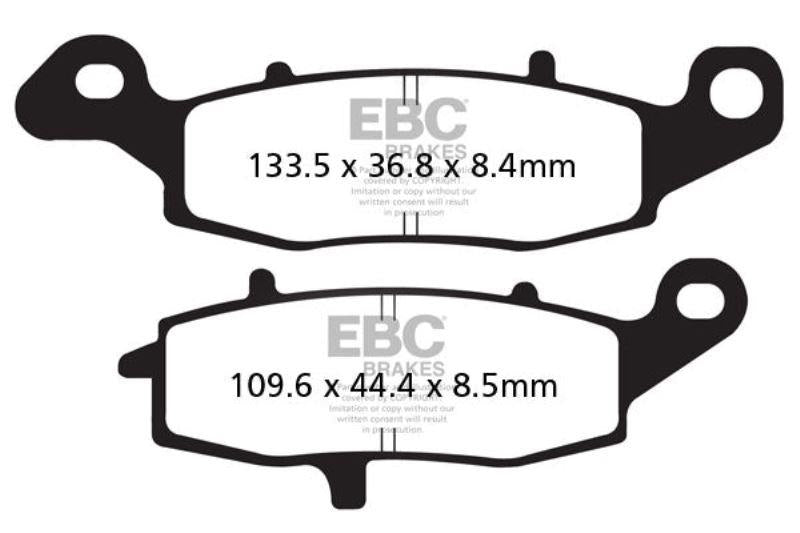 EBC Brake Pads Fully Sintered - (Front)-FA229HH + FA231HH
