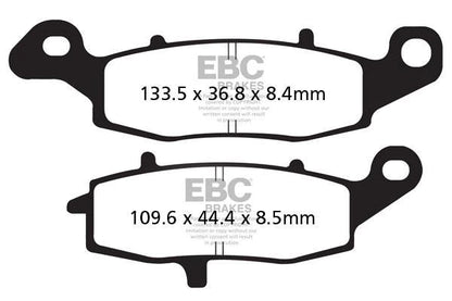 EBC Brake Pads for Bikes - FA231 Organic (Front)