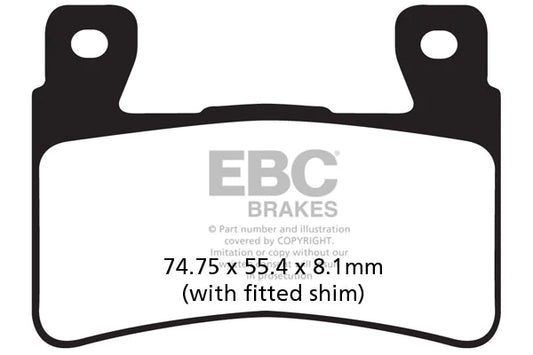 EBC Brake Pads for Bikes - FA265HH Fully Sintered - (1 Pair)