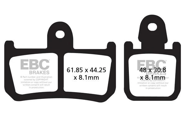 EBC Brake Pads for Bikes - FA442/4 Organic (Front)