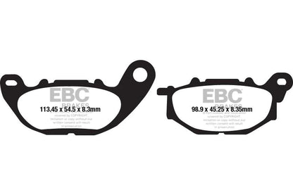 EBC Brake Pads for Bikes - FA663 Organic - Front (1 Pair)