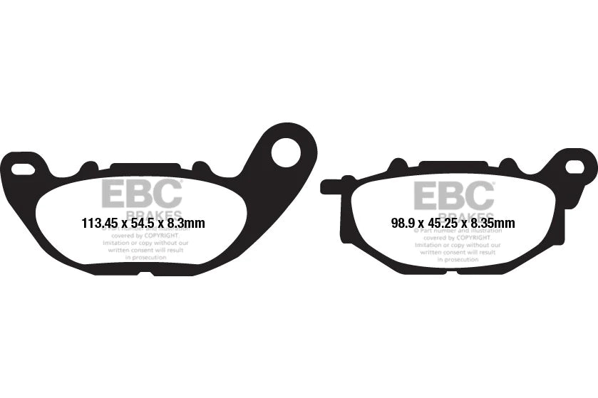 EBC Brake Pads for Bikes - FA663HH Fully Sintered - Front (1 Pair)