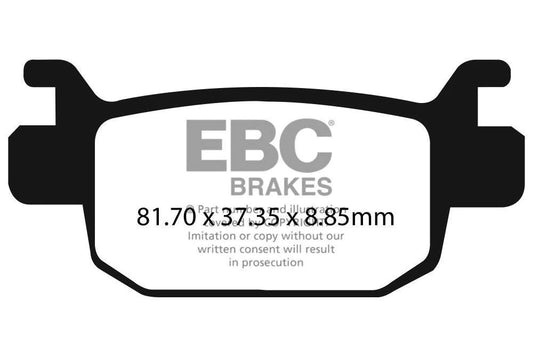 EBC Brake Pads for Bikes - FA698 Organic - (1 Set)