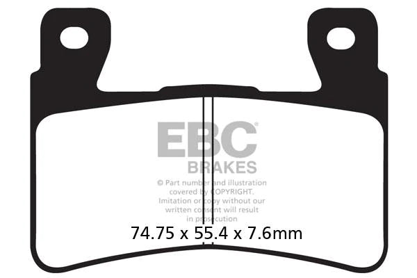 EBC Brake Pads for Bikes - GPFAX296HH Grand Prix - (1 Set)