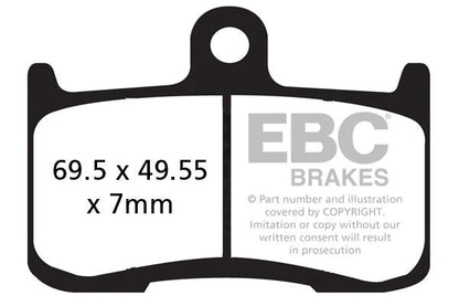 EBC Brake Pads for Bikes - GPFAX347HH Grand Prix - (1 Set)