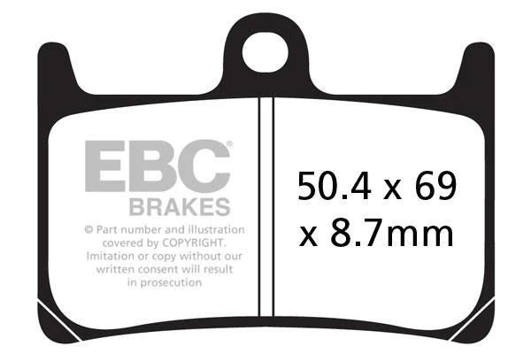 EBC Brake Pads for Bikes - GPFAX380HH Grand Prix - (1 Set)