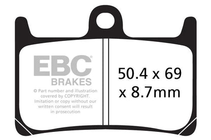 EBC Brake Pads for Bikes - GPFAX380HH Grand Prix - (1 Set)