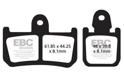 EBC Brake Pads for Bikes - GPFAX442/4HH Grand Prix - (1 Set)
