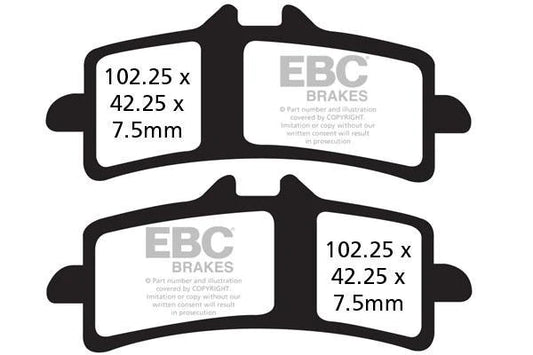 EBC Brake Pads for Bikes - GPFAX447HH Grand Prix - (1 Set)