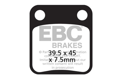 EBC Brake Pads for Bikes - MX054 Motocross Race - Rear