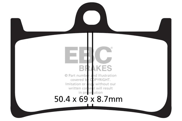 EBC Brake Pads - Sintered FA252HH - Riders Junction