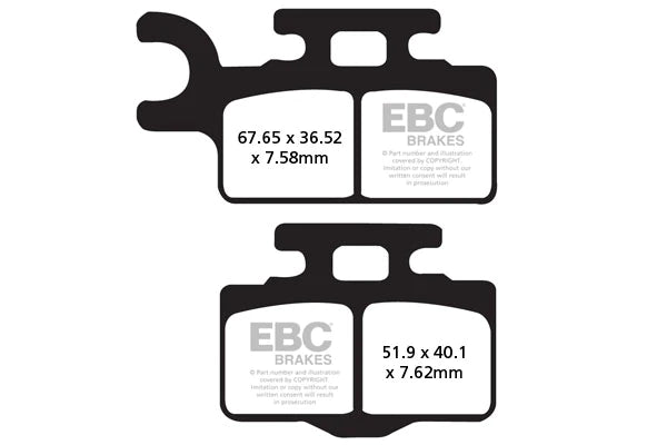 EBC Brake Pads for Bikes - Sintered FA302R