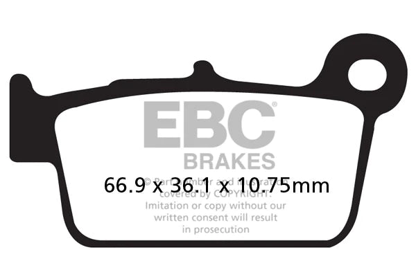 EBC Brake Pads for Bikes - Sintered FA367R - Rear (1 Pair)