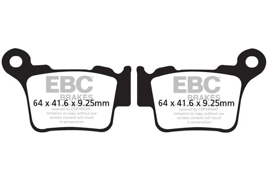 EBC Brake Pads for Bikes - Sintered FA368R - (1 Set)