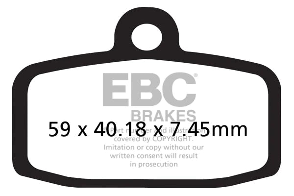 EBC Brake Pads for Bikes - Sintered FA612R - (1 Set)