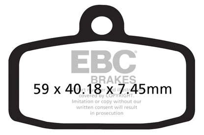 EBC Brake Pads for Bikes - Sintered FA612R - (1 Set)