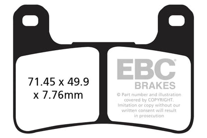 EBC Front Brake Pads for Kawasaki Ninja 1000-FA379HH by EBC