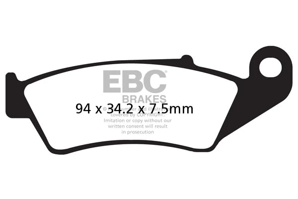EBC Sintered FA185R Rear Brake Pads for Hero Xpulse (1 Pair)