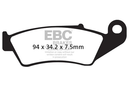 EBC Sintered FA185R Rear Brake Pads for Hero Xpulse (1 Pair)