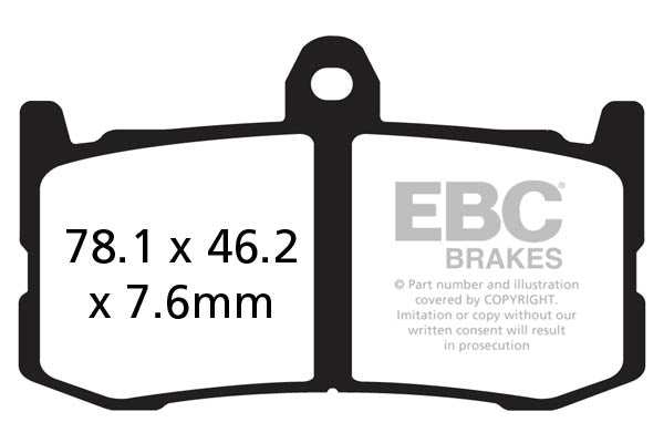 EBC Brake Pads - FA491HH Fully Sintered - 2 Set Front