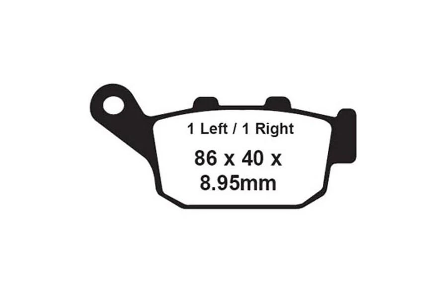 EBC Brake Pads - FA496V Semi Sintered - Rear