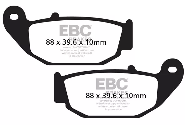 EBC Brake Pads - FA629 Organic - Rear