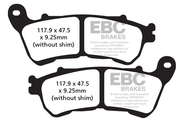 EBC Brake Pads - FA640 Organic - Front