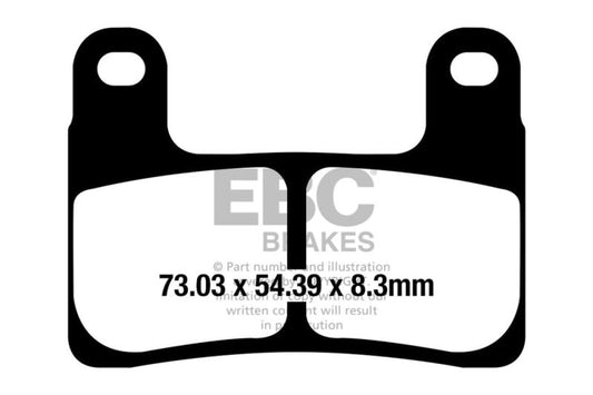 EBC Brake Pads Fully Sintered BMW R1250 GS (Front (2019-2021))-FA724HH*2(BUN)