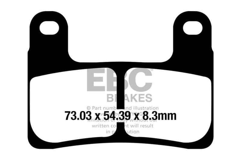 EBC Brake Pads Fully Sintered (2 Pairs)-FA724HH-2