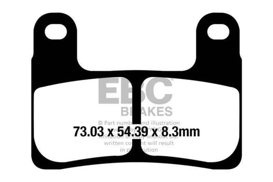 EBC Brake Pads Fully Sintered (2 Pairs)-FA724HH-2