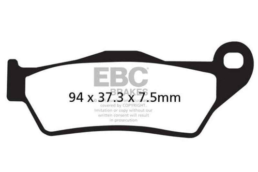 EBC Brake Pads Fully Sintered (2 Set Front)-FA181HH-2