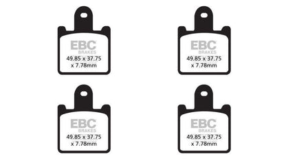 EBC Brake Pads Fully Sintered (2 Set Front)-FA4174HH-2