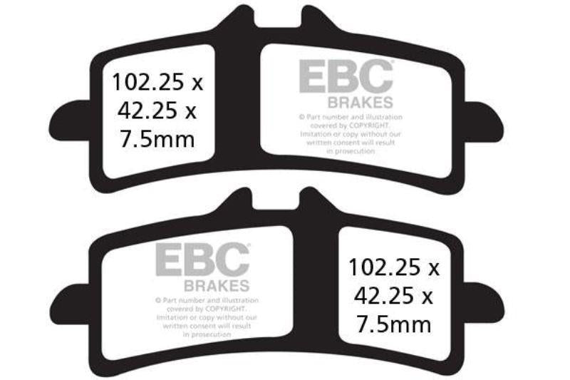 EBC Brake Pads Fully Sintered (2 Set Front)-FA447HH(BUNx2)