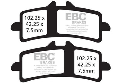 EBC Brake Pads Fully Sintered (2 Set Front)-FA447HH(BUNx2)