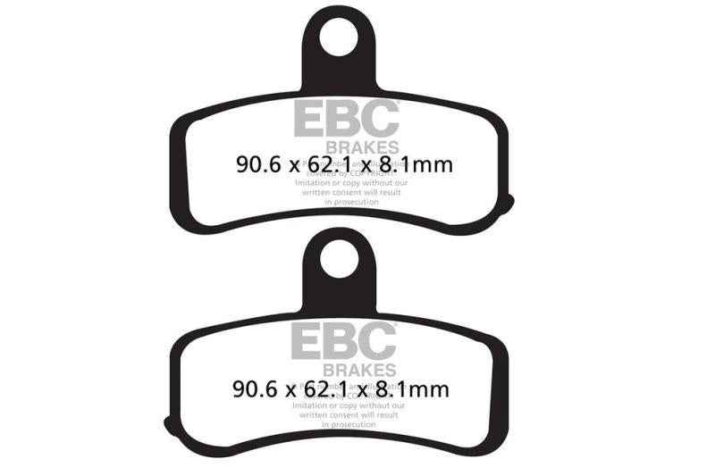 EBC Brake Pads Fully Sintered (2 Set Front)-FA457HH-2