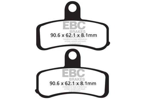 EBC Brake Pads Fully Sintered (2 Set Front)-FA457HH-2