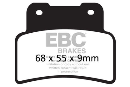 EBC Brake Pads Fully Sintered (Front Set)-FA432HH(BUN2)