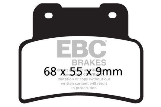 EBC Brake Pads Fully Sintered (Front Set)-FA432HH(BUN2)