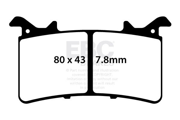EBC Brake Pads GPFAX757HH Grand Prix - Front